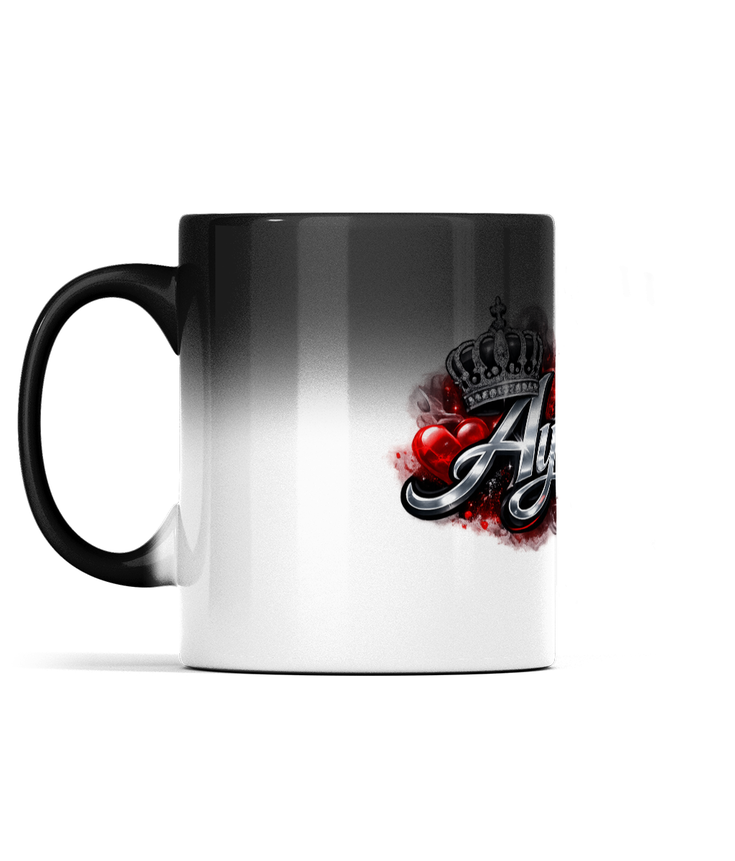 Nigerian 11oz Black Colour Changing Mug - My Queen