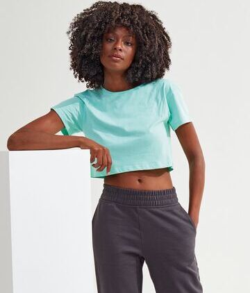 Ladies  TriDri Crop Top 99 percent angel